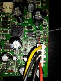 Movie Cube Q120 - identyfikacja spalonego elementu SMD przy zasilaniu dysku