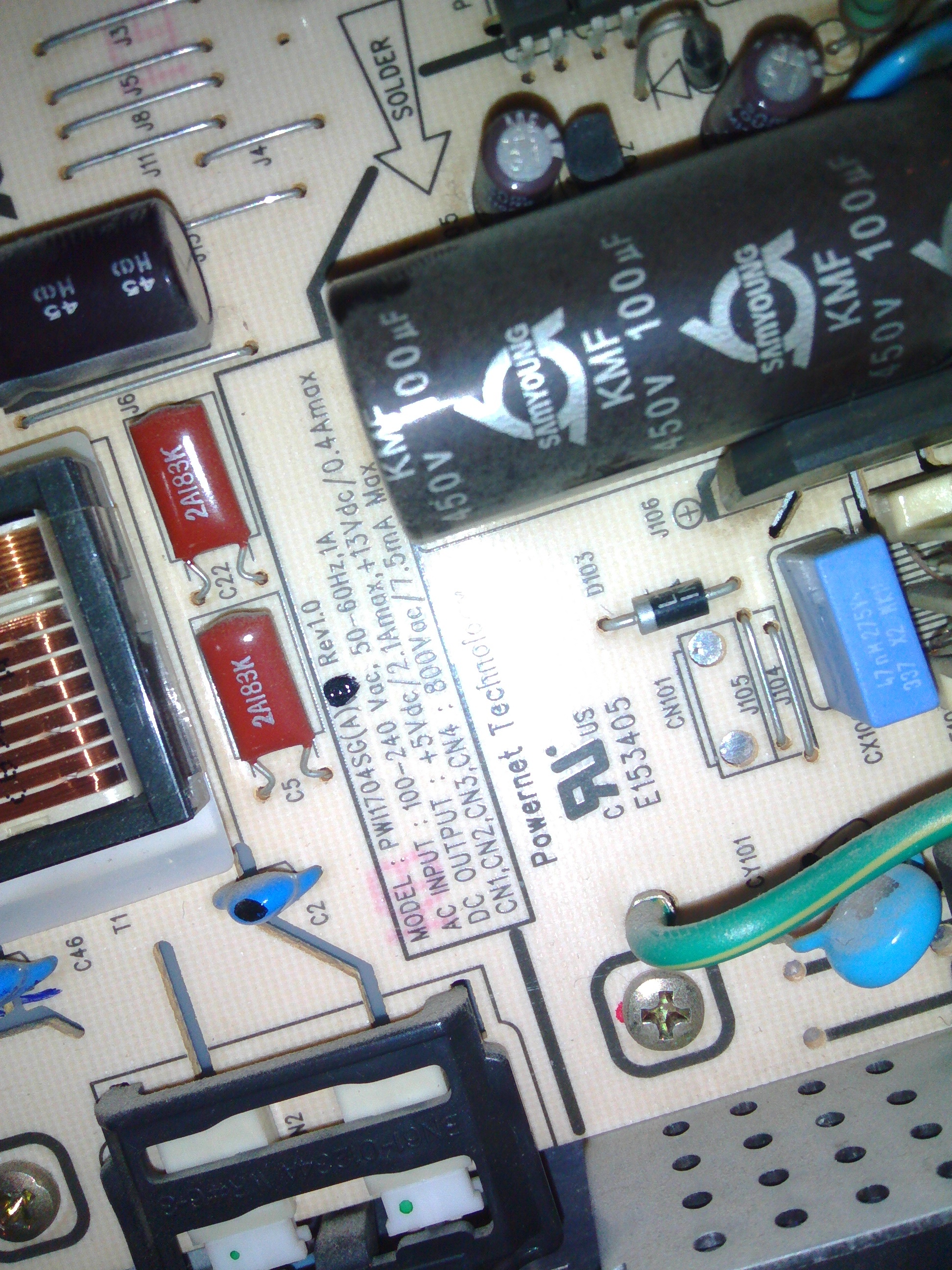 Samsung SyncMaster 710v - Obraz pojawi sie na sekunde