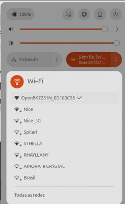 Wi-Fi Network List with OpenBK7231N Selected List of available Wi-Fi networks with OpenBK7231N_OD183C55 network selected.