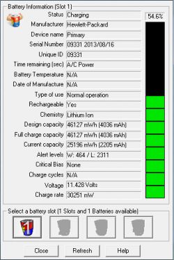 Ładowanie baterii w laptopie HP (wykrywa, ale nie ładuje)