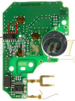 Renault Megane II - Identyfikacja kondensatora na karcie / kluczyku