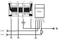 Samsung 940N, świeci jedna świetlówka i gasnie po 2s, trafo TMS91429CT?
