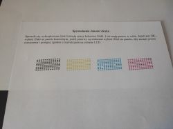 Print Quality Test Page Test page with colorful blocks to check print quality.