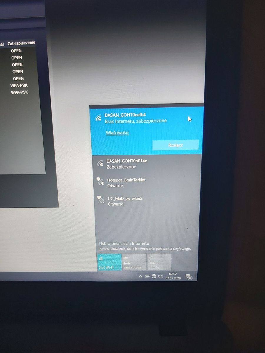 Brak Internetu - szukanie adresu IP na telefonie i laptopie, nie