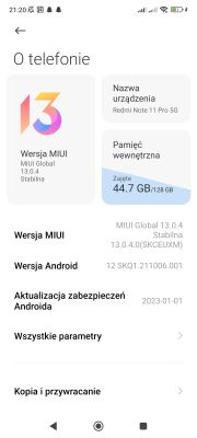 Xiaomi Redmi Note 11 pro 5G - Domniemany problem z kamerą główna