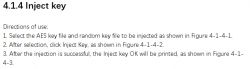 Instructions for injecting AES key