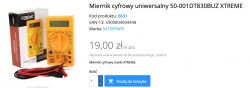 Miernik cyfrowy XTREME z akcesoriami na sprzedaż online