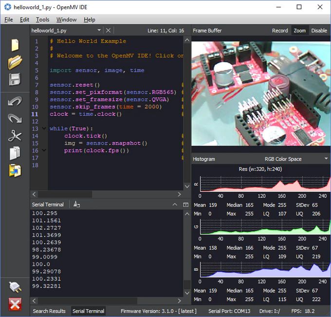 OpenMV Cam H7 - system widzenia maszynowego wykorzystujący MicroPythona