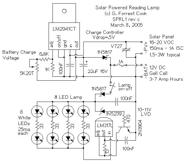 Lampka nocna na bazie ogniwa słonecznego - elektroda.pl 12 volt wiring diagram symbol legend 