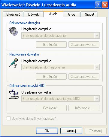 Asus M2NPV-VM brak dźwięku na Windows XP SP2 - sterowniki nie działają