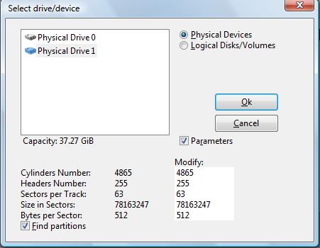 Odzyskiwanie partycji - nieaktywny boot sector i boot sector copy