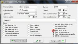 Integra 128 WRL - alarm z czujki przy pełnym załączeniu czuwania