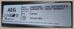AEG KMS 361000M - mikrofala z piekarnikiem nie reaguje na tryby z panelu