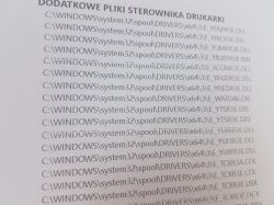 Epson L3070 - rozmazane litery i białe paski przy czarnym tekście