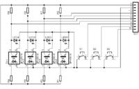 Układ sterowania transoptorami szczelinowymi za pomocą Atmega 8.