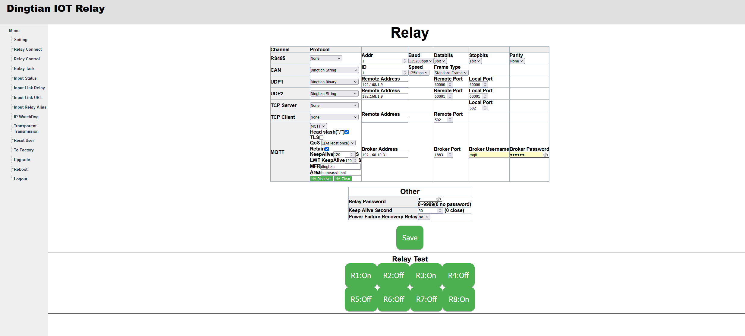 Sterownik 8 kanałowy sterowany poprzez Ethernet - 2