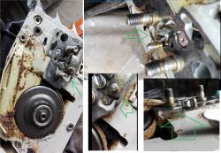 Pilarka spalinowa Stihl 026 - Brak smarowania łańcucha tnącego Pilarka spalinowa Stihl 026 - Brak smarowania łańcucha tnącego