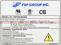 Zasilacz ATX FSP FSP250-60GEN 250W - Wyłącza się po obciążeniu linii 12V.
