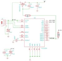 [ATmega16A] LCD z S65 + USB<>UART (FT232RL) - prośba o sprawdzenie schemat