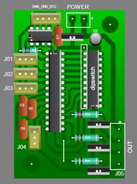 Uniwersalny sterownik DMX LED RGB [M8] - Projekt rozwijany