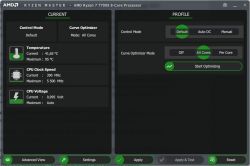 Brak Curve Optimizer Mode w Ryzen Master, widoczny GFX CO VALUE