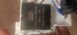 SUON 818A 9V Electrical Relay The image shows a black SUON electrical relay labeled 818A-63A/250VAC with a 9V coil.