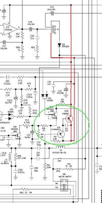 Alan 100 Plus B (2013) - Brak nadawania i odbioru, niskie napięcia na Q25 i Q26