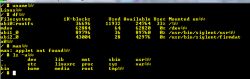 Zrzut ekranu konsoli systemu Linux.