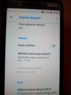 Jak wyłączyć symbol E przy zasięgu w Nokii 5.1? Ustawione na 2G.