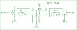 Zasilacz buforowy z dwoma akumulatorami Li-Poly 3.6V (szeregowo)