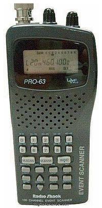 Radio Shack PRO 63 VHF UHF Scanner Reciever Manual