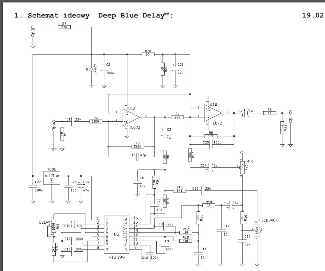 Deep blue delay схема