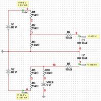 Pomiar napięcia symetrycznego +/- 80V względem masy na mikrokontrolerze ADC