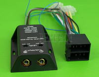 Jak podłączyć RNS 510 z wzmacniaczem CARPOWER HPB 1502 i głośnikiem Lanzar VCW10D?