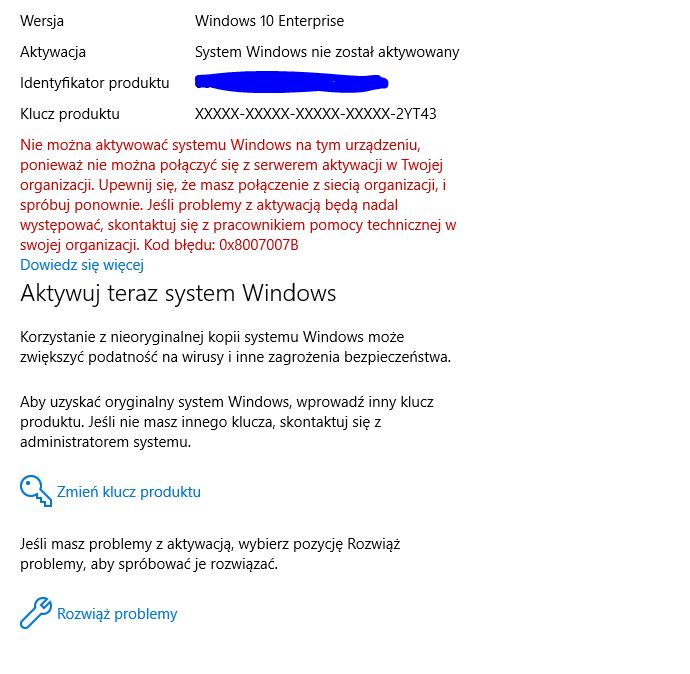 Jak odzyskać klucz produktu po zmianie z Windows 8 na Windows 10 Enterprise?