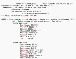Audi A4 B8 - klima zanika po postoju w upale, błąd 00256 czujnika ciśnienia