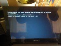Acer Aspire One D255 - Błąd rozruchu systemu niemożliwy do usunięcia