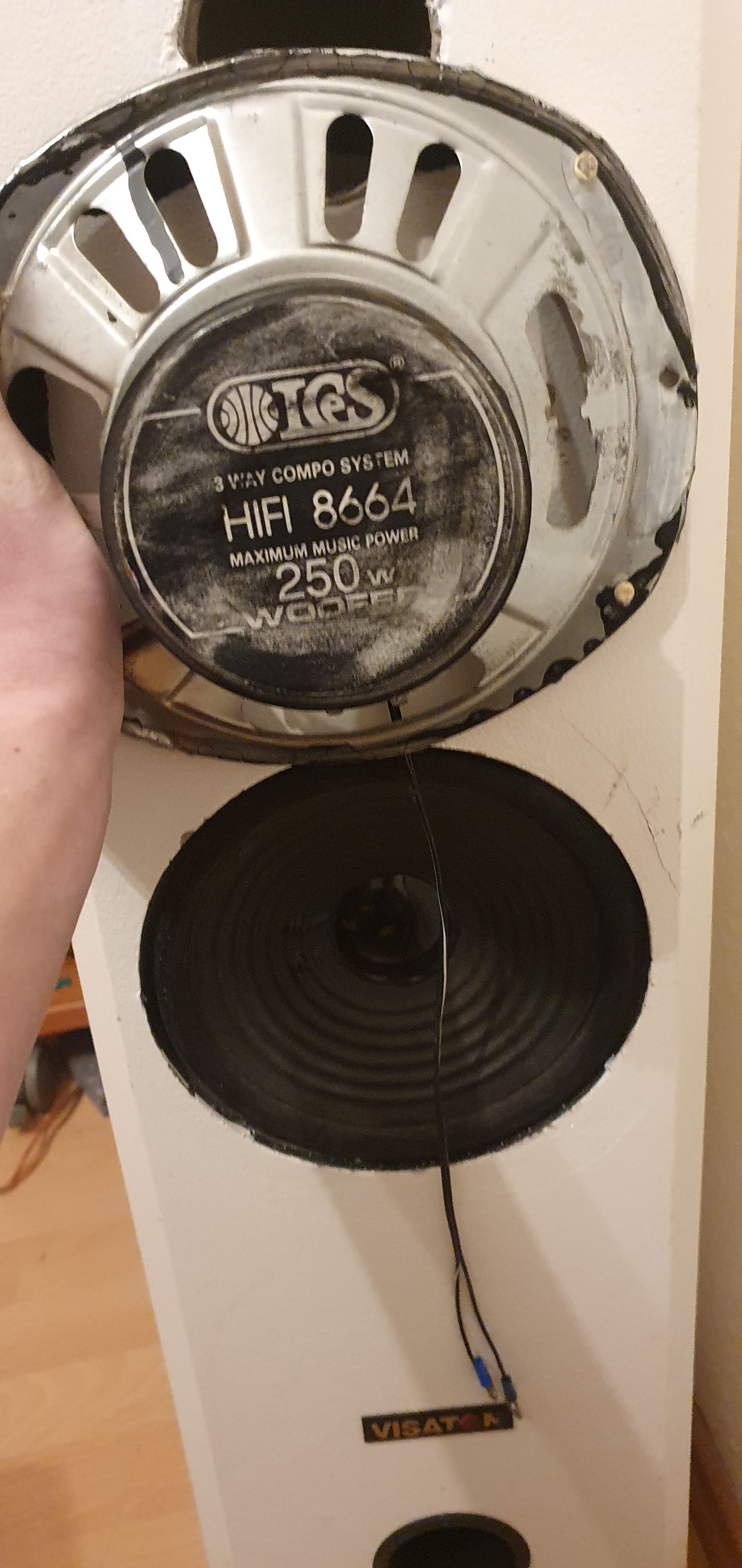 Fenton WPP20 Enceinte HiFi Encastrable 20 Cm - Woofer Polypropylène 100W 8 Ohms - Haut-Parleur Basses Puissant