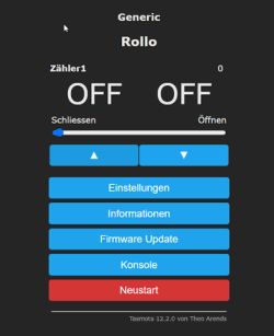 BK7231N CB2S OpenBeken - roller shutter control required on WWW