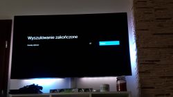 Telewizor wyświetla komunikat Wyszukiwanie zakończone