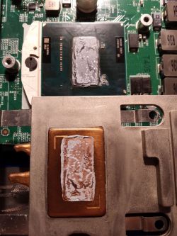 Test past termoprzewodzących AAB TG2 PK012 vs Arctic MX-2 w laptopie MSI GT 683