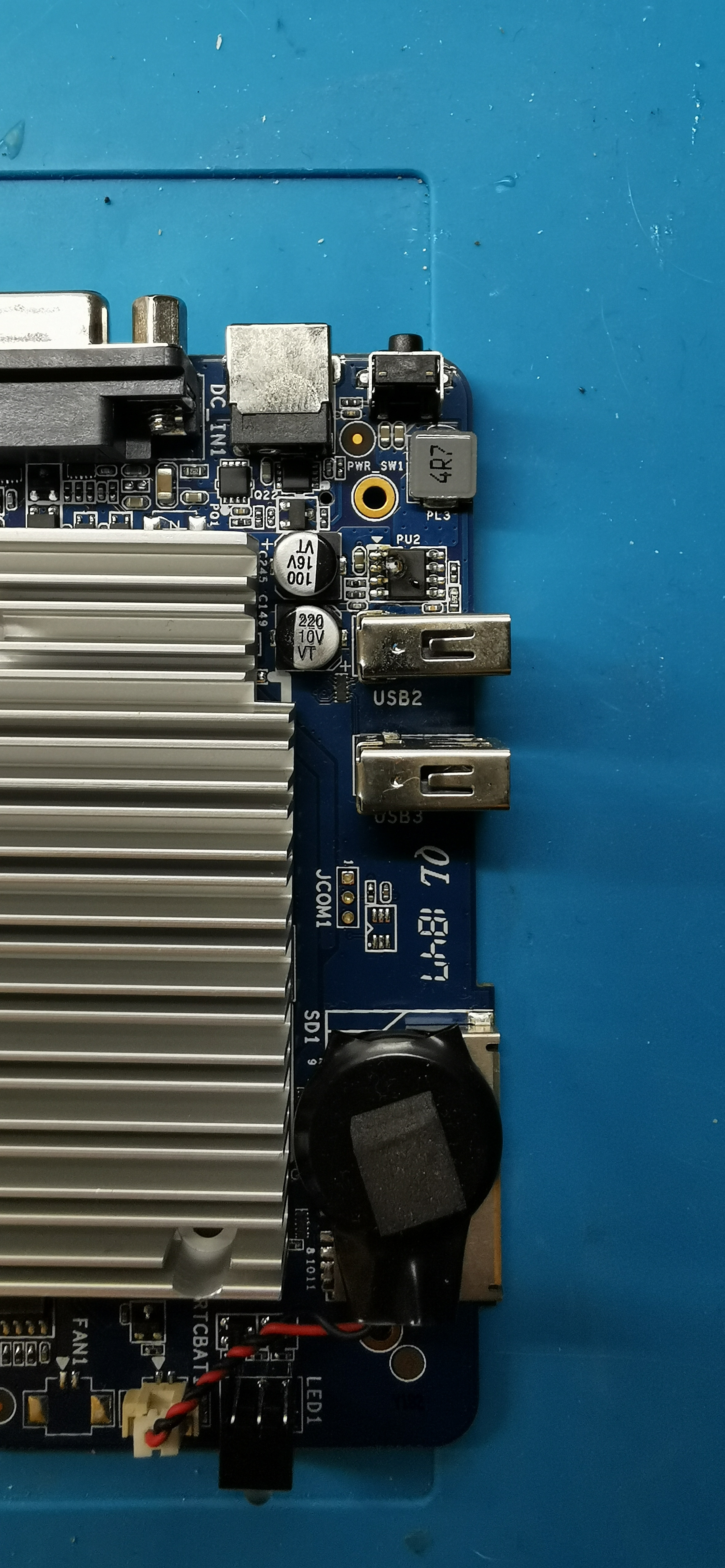 Mini PC Z85 - element PU2 - Mini PC Z85. Nie włącza się. Przepalony ...