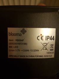 Czujnik ruchu lampy solarnej Blooma RB084F nie reaguje na ruch - co zrobić?