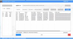 PhoenixMC software window flashing a binary image to flash memory via COM3 port, with 10% progress.
