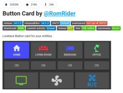 Home Assistant Community Store oraz Button-Card tutorial - własne przyciski na panelu HA