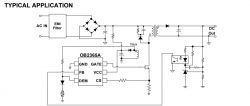 OB2365A Application Schematic Typical application schematic with OB2365A circuit.