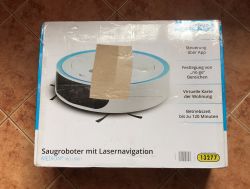 Wnętrze odkurzacza smart/robota sprzątającego z WiFi Medion 13277