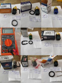 Measuring various coolant temperature sensors with ohmmeter and resistance notes