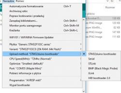 STM32 z Arduino i STLINK V2 - nie wykrywa portu COM po zaprogramowaniu