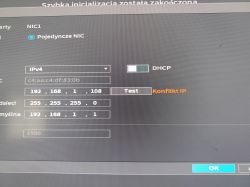 Rejestrator Dahua - błąd IP przy uruchomieniu, jak skonfigurować adres?